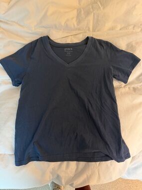 PACT Women's French Navy V-Neck Tee